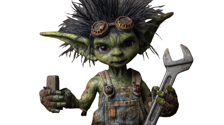 Goblin Mechanic V2 Vinyl Car Decal Sticker – Waterproof & UV-Resistant 2.72"
