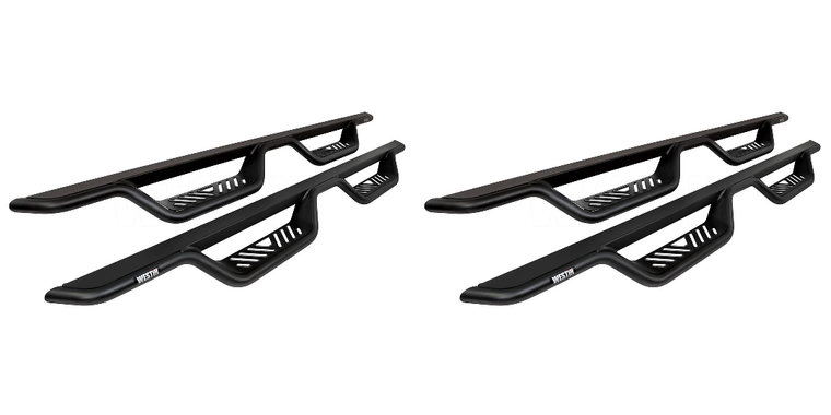 2x Upgrade your Ford with Westin Outlaw Nerf Bar | 1.5' Textured Black Steel | Mount Kit Included