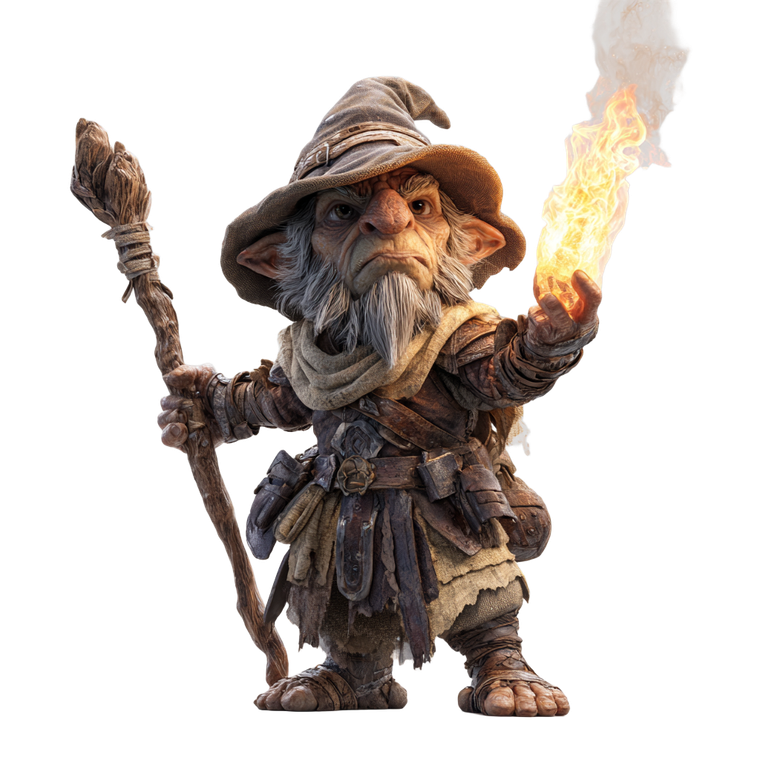 Angry Gnome Wizard Vinyl Car Decal Sticker – Waterproof & UV-Resistant 6.826666666666667"