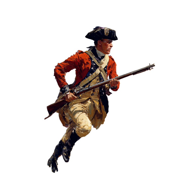 Revolutionary Soldier Charge Vinyl Car Decal Sticker – Waterproof & UV-Resistant 3.4133333333333336"