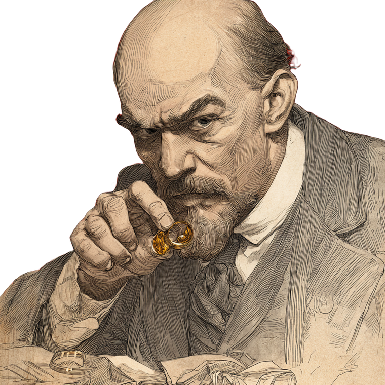 Lenin'S Decoder Ring Vinyl Car Decal Sticker – Waterproof & UV-Resistant 3.4133333333333336"