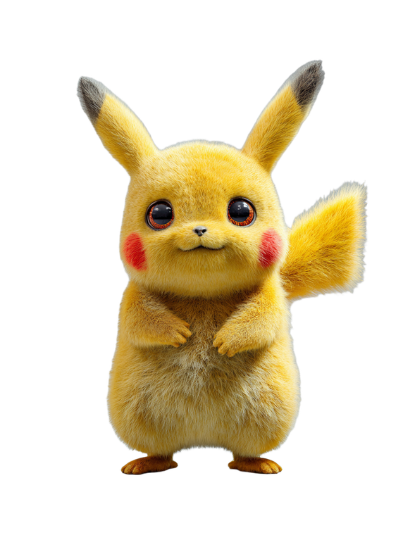Photorealistic Pikachu V6 Vinyl Car Decal Sticker – Waterproof & UV-Resistant 8.213333333333333"