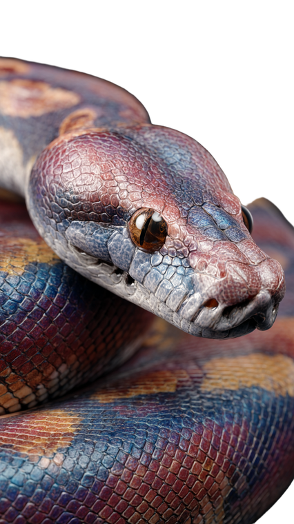 Rainbow Boa Snake V2 Vinyl Car Decal Sticker – Waterproof & UV-Resistant 9.706666666666667"