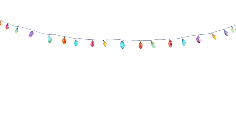 Christmas Lights String V2 Vinyl Car Decal Sticker – Waterproof & UV-Resistant 5.4
