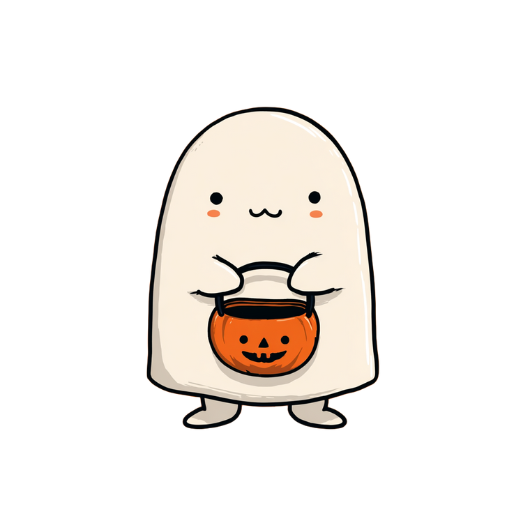 Chubby Kawaii Ghost Vinyl Car Decal Sticker – Waterproof & UV-Resistant 6.826666666666667"