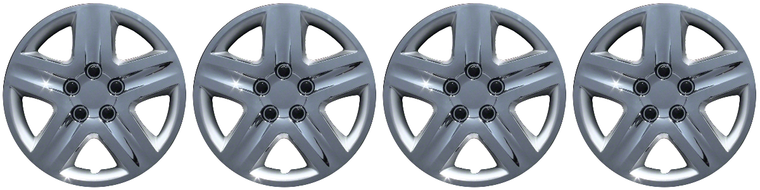 4x Premium Chrome Plated Wheel Covers | Set of 4 | 16 Inch 5 Spoke Design | Chevy Impala 2006-2013