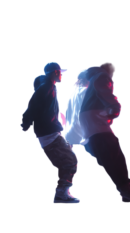 Hip Hop Club Dancers Vinyl Car Decal Sticker – Waterproof & UV-Resistant 4.8533333333333335"