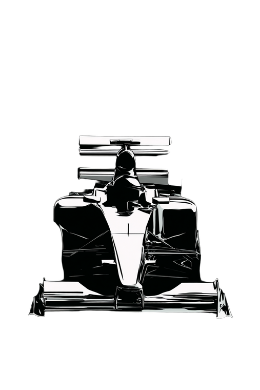 Formula One Car V4 Vinyl Car Decal Sticker – Waterproof & UV-Resistant 8.96"