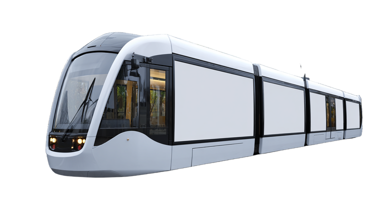 Modern City Tram Vinyl Car Decal Sticker – Waterproof & UV-Resistant 5.4