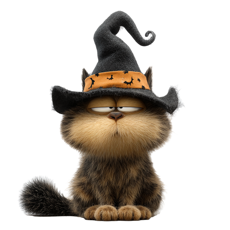 Halloween Cat Cartoon V3 Vinyl Car Decal Sticker – Waterproof & UV-Resistant 3.4133333333333336"