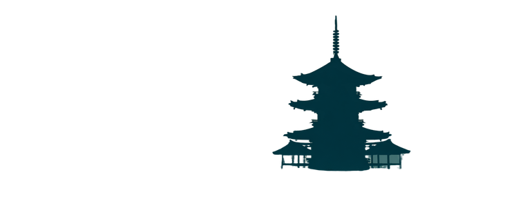 Japanese Temple Silhouette Vinyl Car Decal Sticker – Waterproof & UV-Resistant 4.4