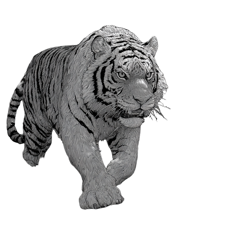 Ferocious Forest Tiger Vinyl Car Decal Sticker – Waterproof & UV-Resistant 6.826666666666667"