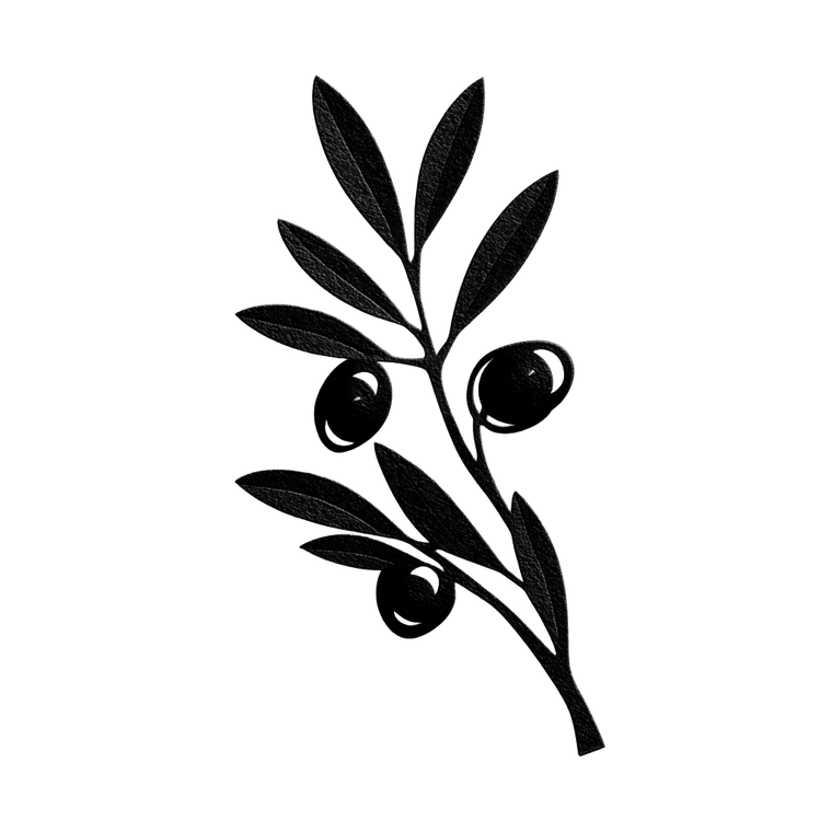 Olive Branch Graphic Vinyl Car Decal Sticker – Waterproof & UV-Resistant 6.826666666666667"