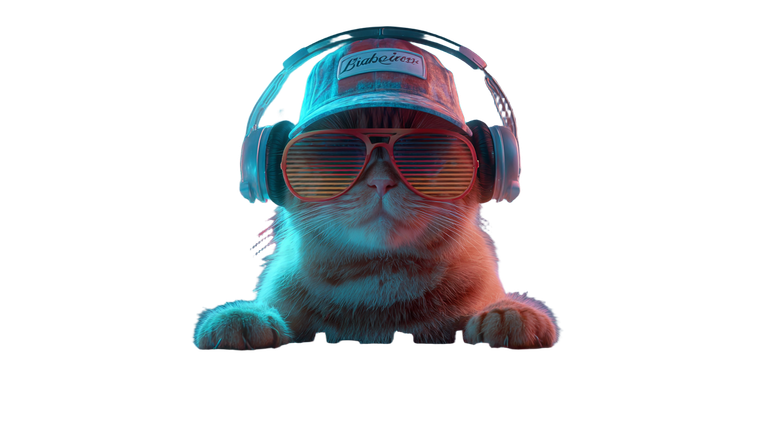 Cool Cat Dj V4 Vinyl Car Decal Sticker – Waterproof & UV-Resistant 2.72"