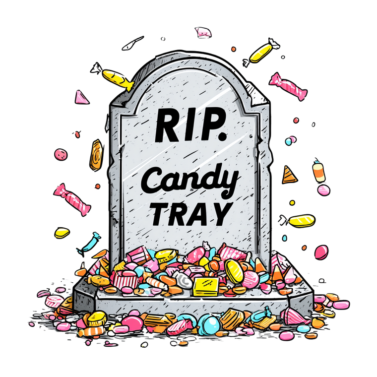 Candy Gravestone Vinyl Car Decal Sticker – Waterproof & UV-Resistant 6.826666666666667"