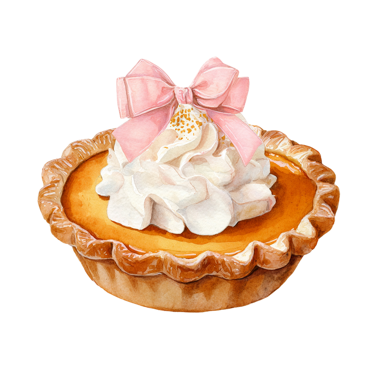 Pumpkin Pie Clipart Vinyl Car Decal Sticker – Waterproof & UV-Resistant 6.826666666666667"