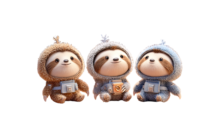 Sloths In Space Vinyl Car Decal Sticker – Waterproof & UV-Resistant 2.72"