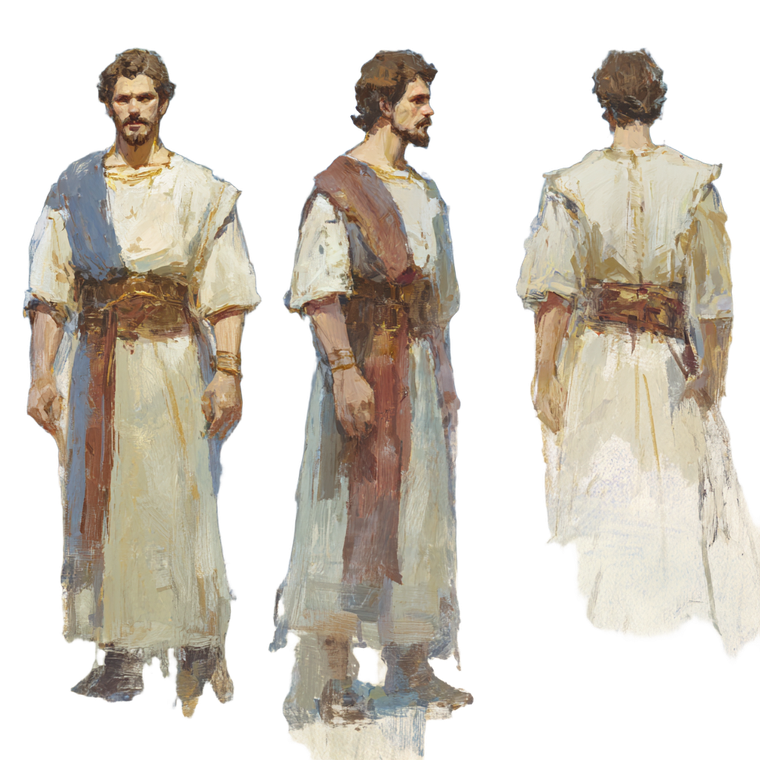 Byzantine Greek Man V3 Vinyl Car Decal Sticker – Waterproof & UV-Resistant 3.4133333333333336"