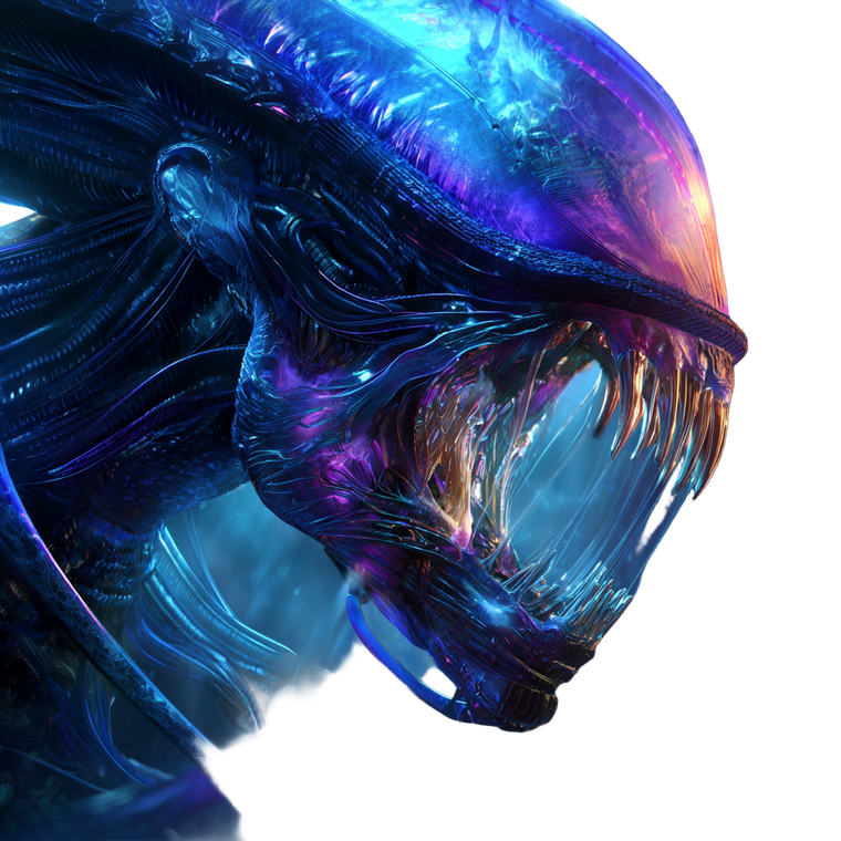 Alien Creature Close-Up V5 Vinyl Car Decal Sticker – Waterproof & UV-Resistant 3.4133333333333336"