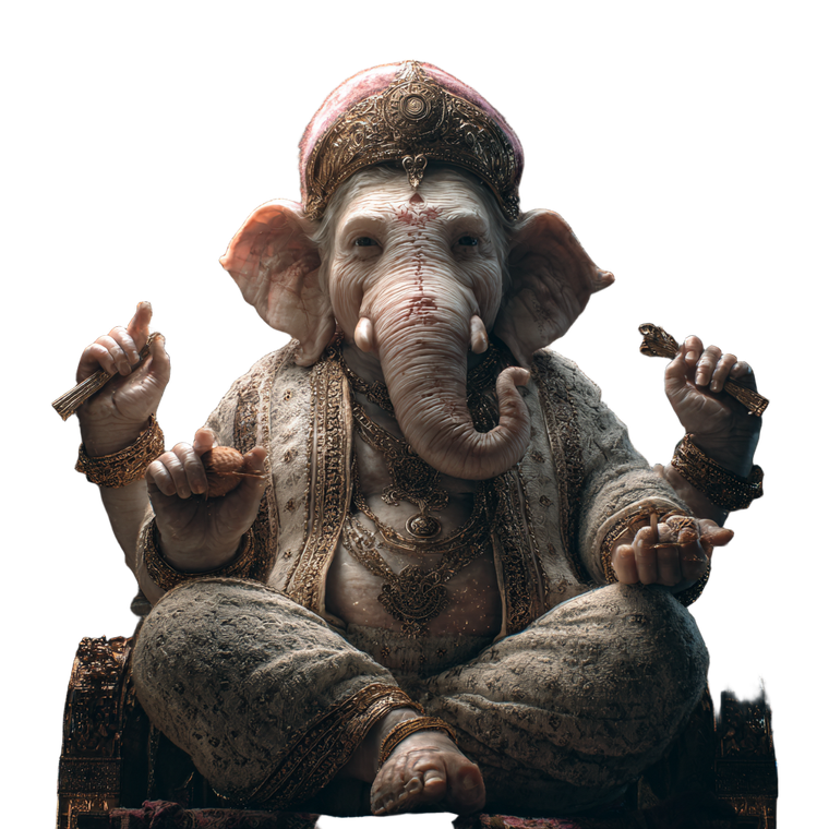 Lord Ganesha Poster V2 Vinyl Car Decal Sticker – Waterproof & UV-Resistant 6.826666666666667"