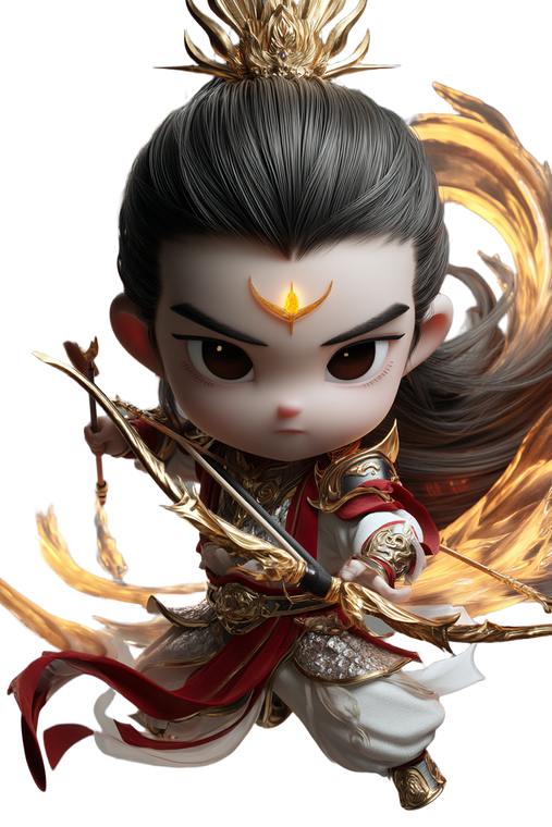 Chinese Deity Warrior Vinyl Car Decal Sticker – Waterproof & UV-Resistant 4.4