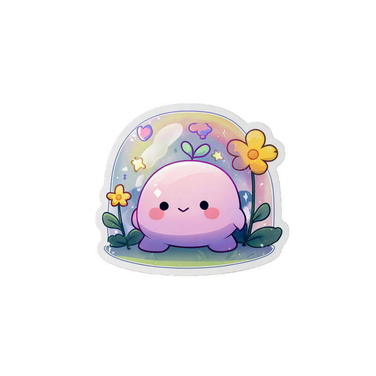 Cute Pastel Junimo Vinyl Car Decal Sticker – Waterproof & UV-Resistant 3.4133333333333336"