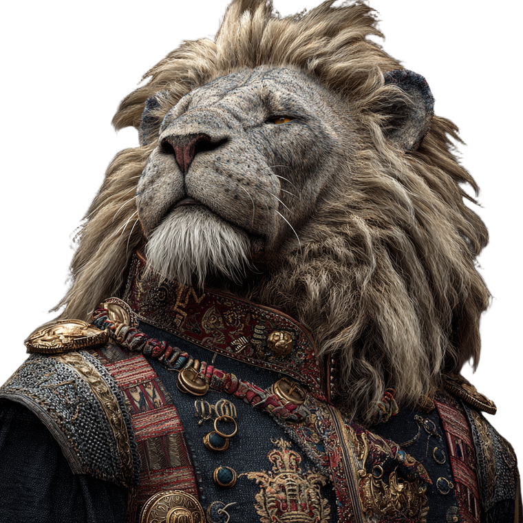 Lion King Statue V2 Vinyl Car Decal Sticker – Waterproof & UV-Resistant 6.826666666666667"
