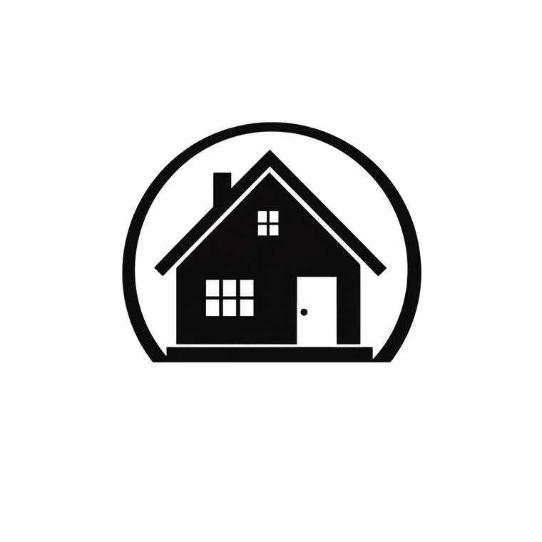 Modern House Icon Vinyl Car Decal Sticker – Waterproof & UV-Resistant 3.4133333333333336"