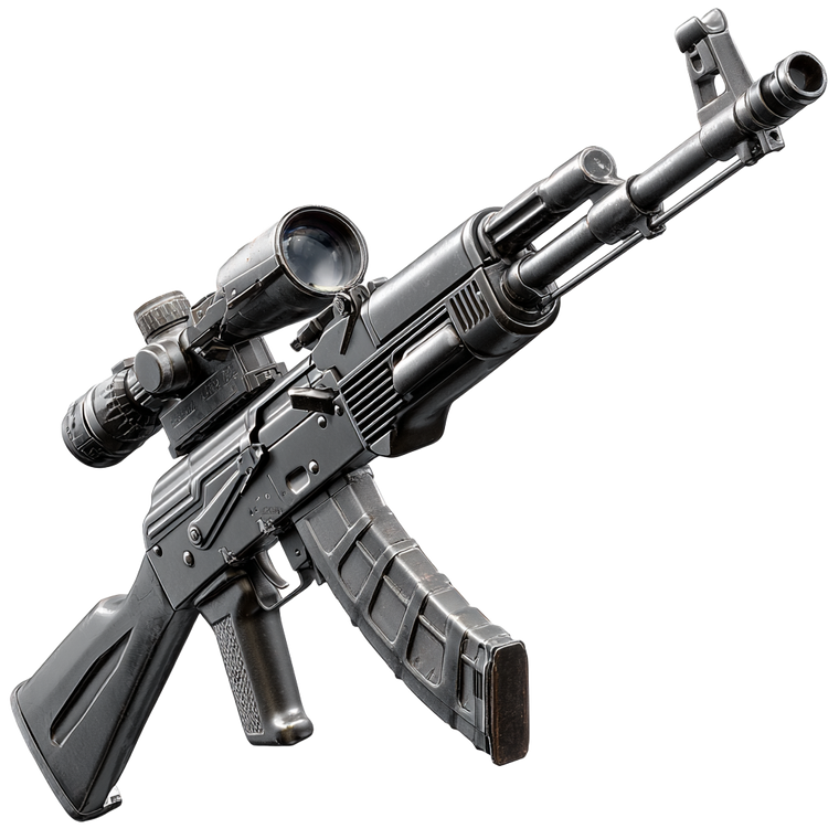 Black Ak-47 Scope Vinyl Car Decal Sticker – Waterproof & UV-Resistant 3.4133333333333336"