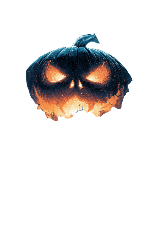Angry Glowing Pumpkin V2 Vinyl Car Decal Sticker – Waterproof & UV-Resistant 4.4
