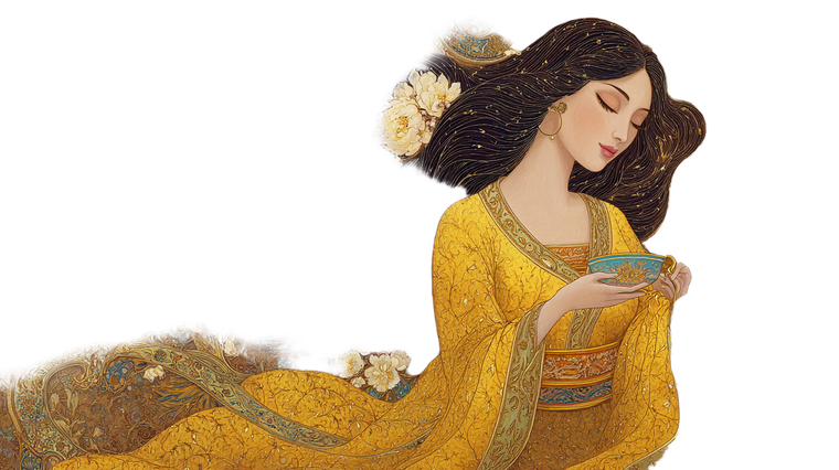 Iranian Woman Painting Vinyl Car Decal Sticker – Waterproof & UV-Resistant 2.72"