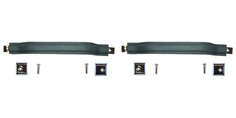2x Premium Quality Black Interior Door Pull | CJ7, Wrangler YJ, CJ5 | 1976-1995