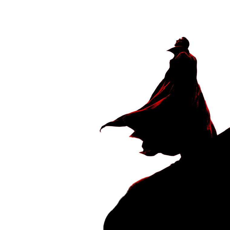 Dracula Silhouette V2 Vinyl Car Decal Sticker – Waterproof & UV-Resistant 3.4133333333333336"