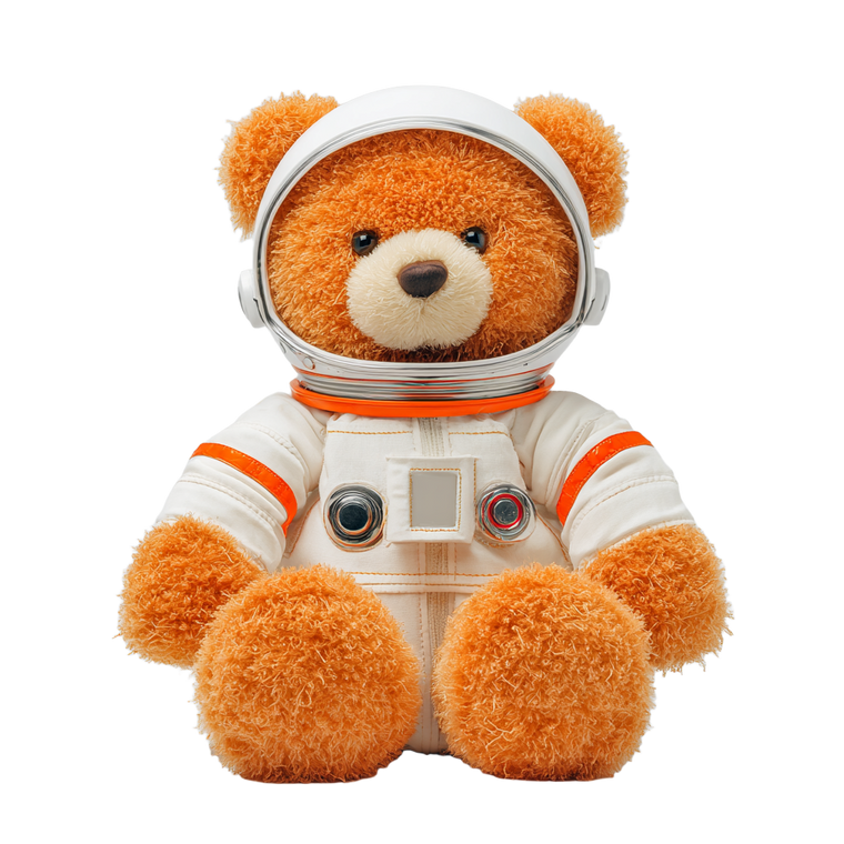 Astronaut Teddy Bear V7 Vinyl Car Decal Sticker – Waterproof & UV-Resistant 6.826666666666667"