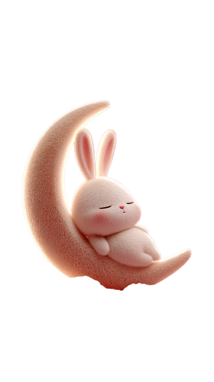 Sleeping Bunny Moon V4 Vinyl Car Decal Sticker – Waterproof & UV-Resistant 9.706666666666667"