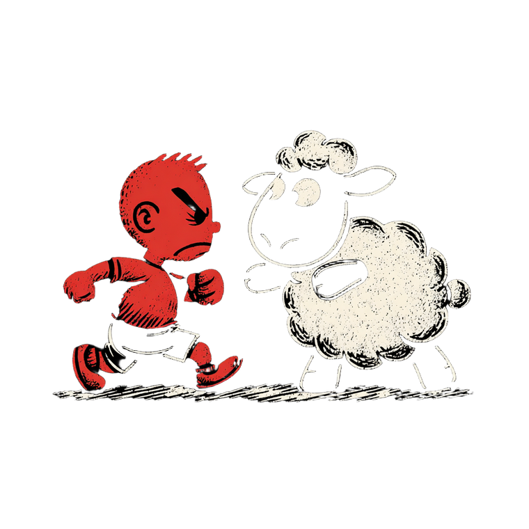 Child And Sheep V2 Vinyl Car Decal Sticker – Waterproof & UV-Resistant 6.826666666666667"