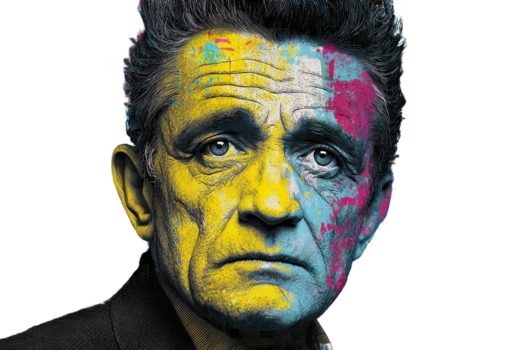 Johnny Cash Portrait V2 Vinyl Car Decal Sticker – Waterproof & UV-Resistant 2.986666666666667"