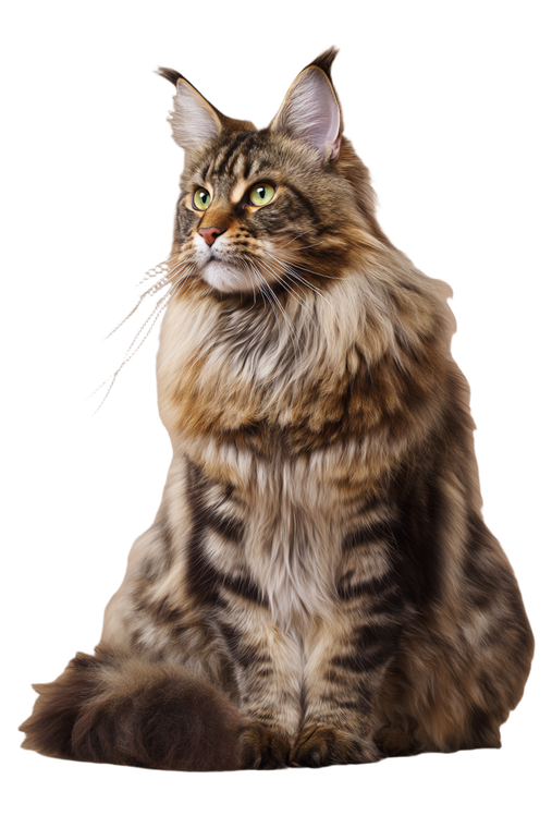 Majestic Maine Coon V5 Vinyl Car Decal Sticker – Waterproof & UV-Resistant 8.96"