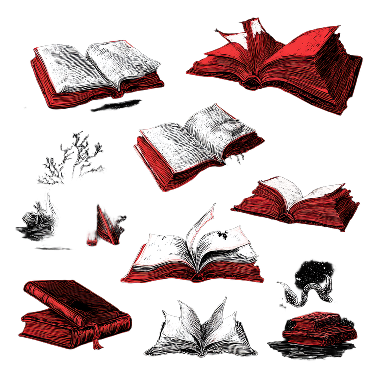 Vintage Mystical Books Vinyl Car Decal Sticker – Waterproof & UV-Resistant 6.826666666666667"