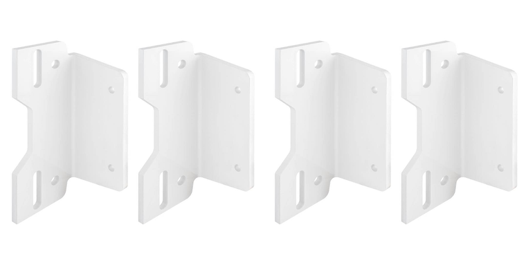 2x Raptor Mounting Bracket | For Minn Kota Raptor Anchor | White Aluminum | Stainless Steel Hardware