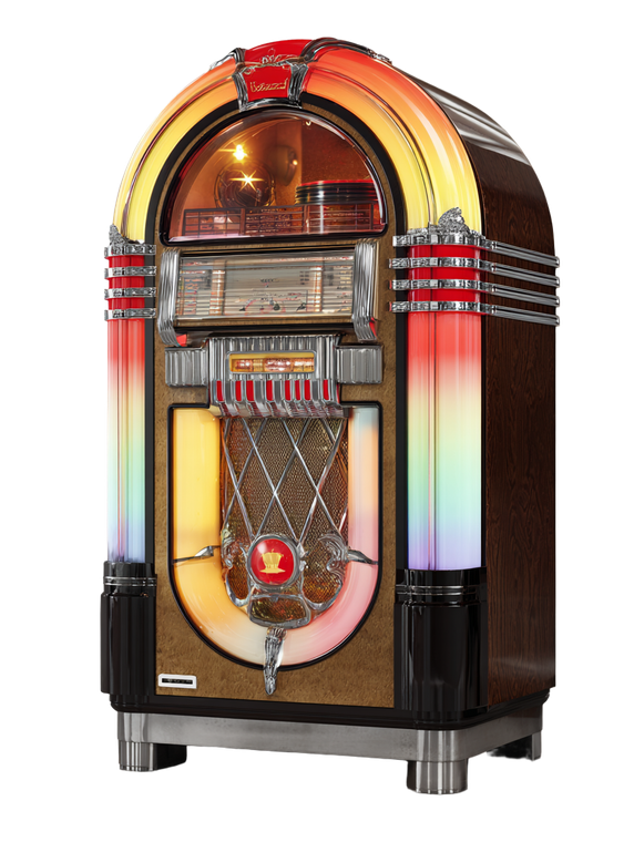 Vintage Jukebox V2 Vinyl Car Decal Sticker – Waterproof & UV-Resistant 8.213333333333333"
