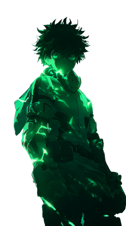 Heroic Deku Glowing Vinyl Car Decal Sticker – Waterproof & UV-Resistant 9.706666666666667"