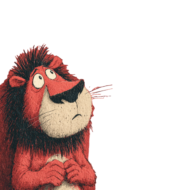 Lion With Heart V2 Vinyl Car Decal Sticker – Waterproof & UV-Resistant 3.4133333333333336"