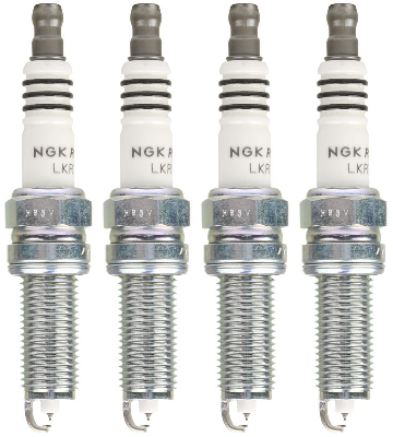 4x Upgrade Your Engine with NGK LKR7BHX Ruthenium HX Spark Plug | Resistor, Copper Core, OE Replacement