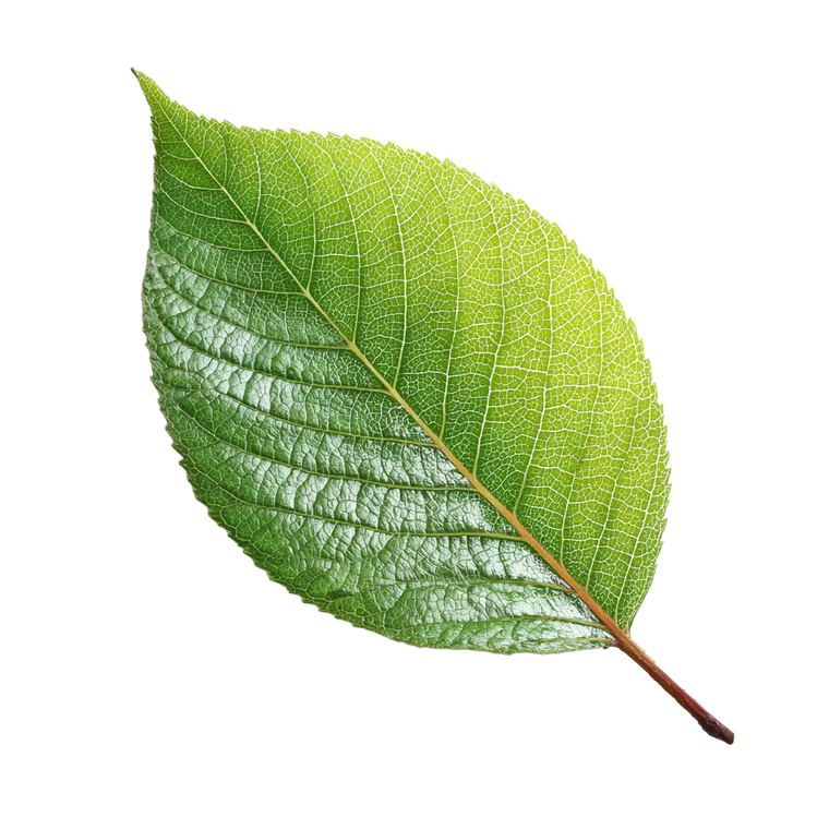 Leaf On White Vinyl Car Decal Sticker – Waterproof & UV-Resistant 3.4133333333333336"