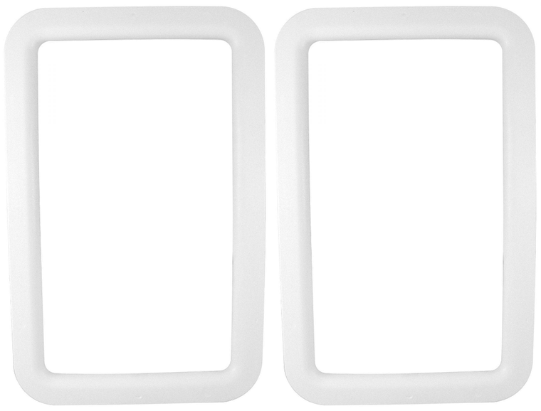 2x Durable Valterra Exterior Window Frame | 15-3/4x24-3/4 Inch | White ABS Plastic