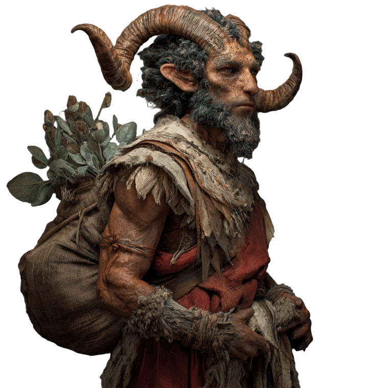 Faun Farmer Mage Vinyl Car Decal Sticker – Waterproof & UV-Resistant 3.4133333333333336"
