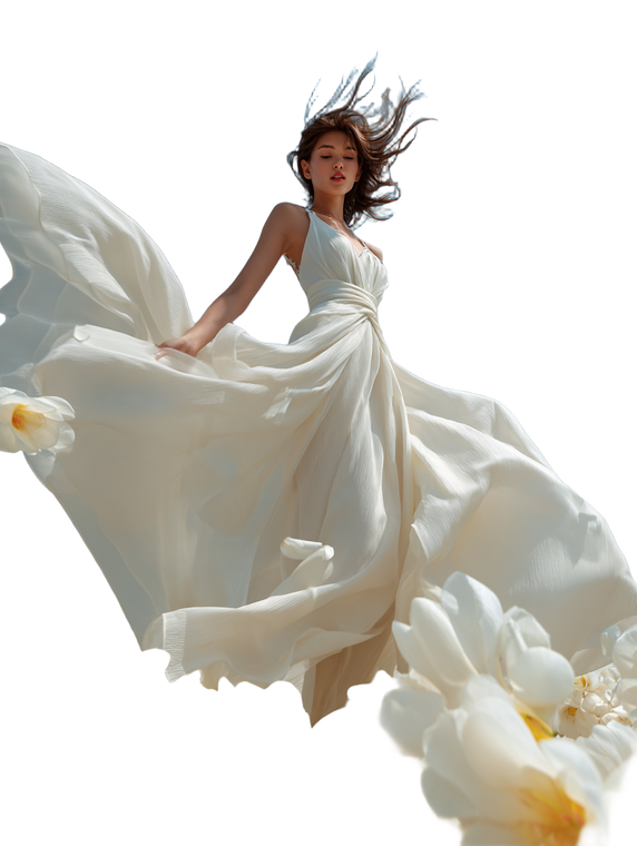 Dancing Bride Fantasy Vinyl Car Decal Sticker – Waterproof & UV-Resistant 8.213333333333333"