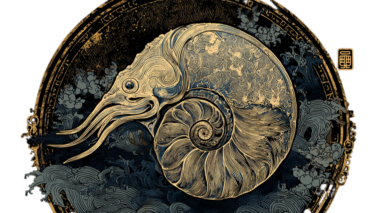 Mythological Nautilus Vinyl Car Decal Sticker – Waterproof & UV-Resistant 2.72"
