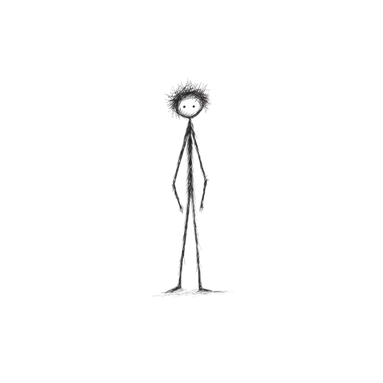 Stick Figure V4 Vinyl Car Decal Sticker – Waterproof & UV-Resistant 3.4133333333333336"